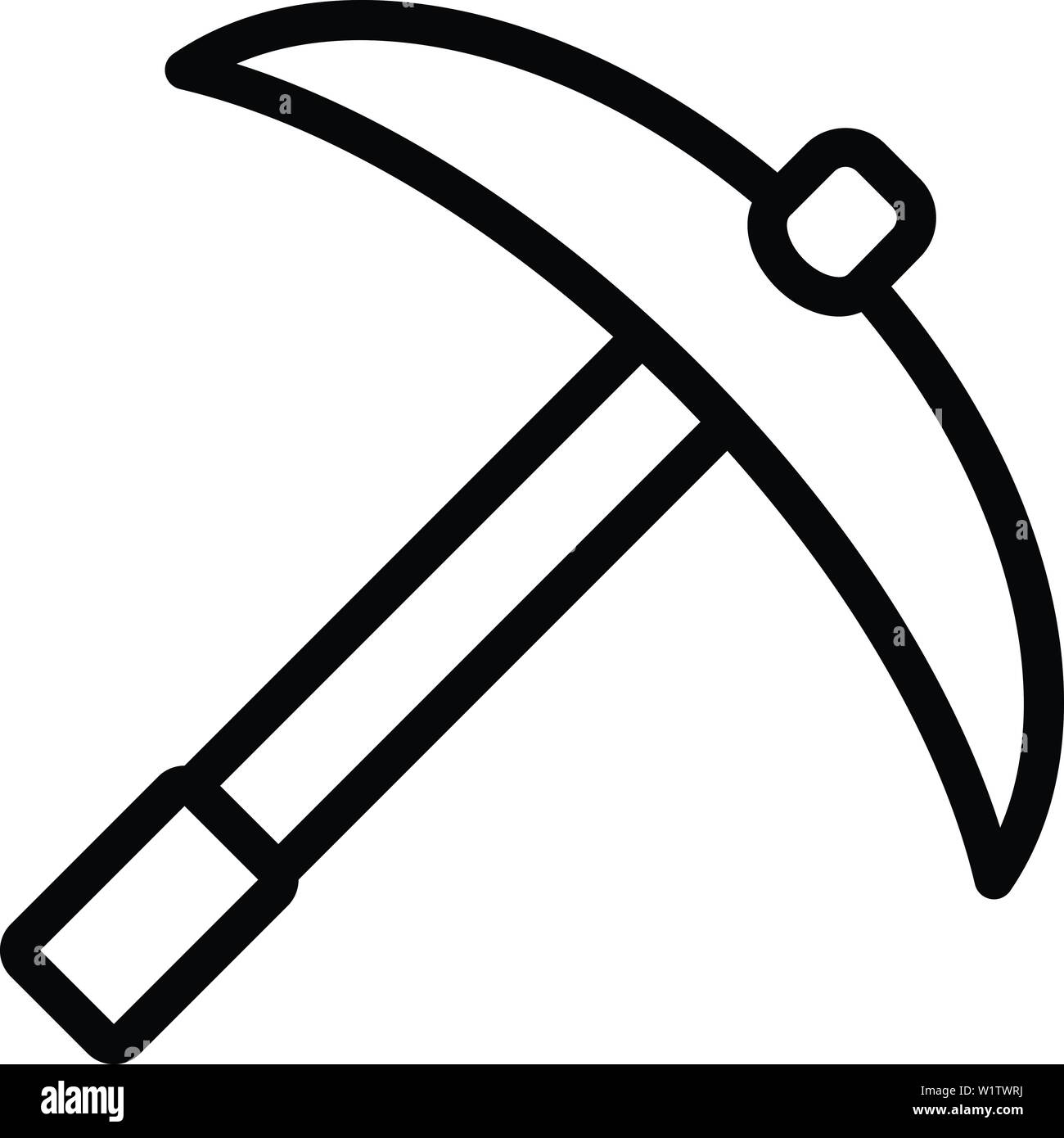 Pickaxe icon, outline style Stock Vector Image & Art Alamy