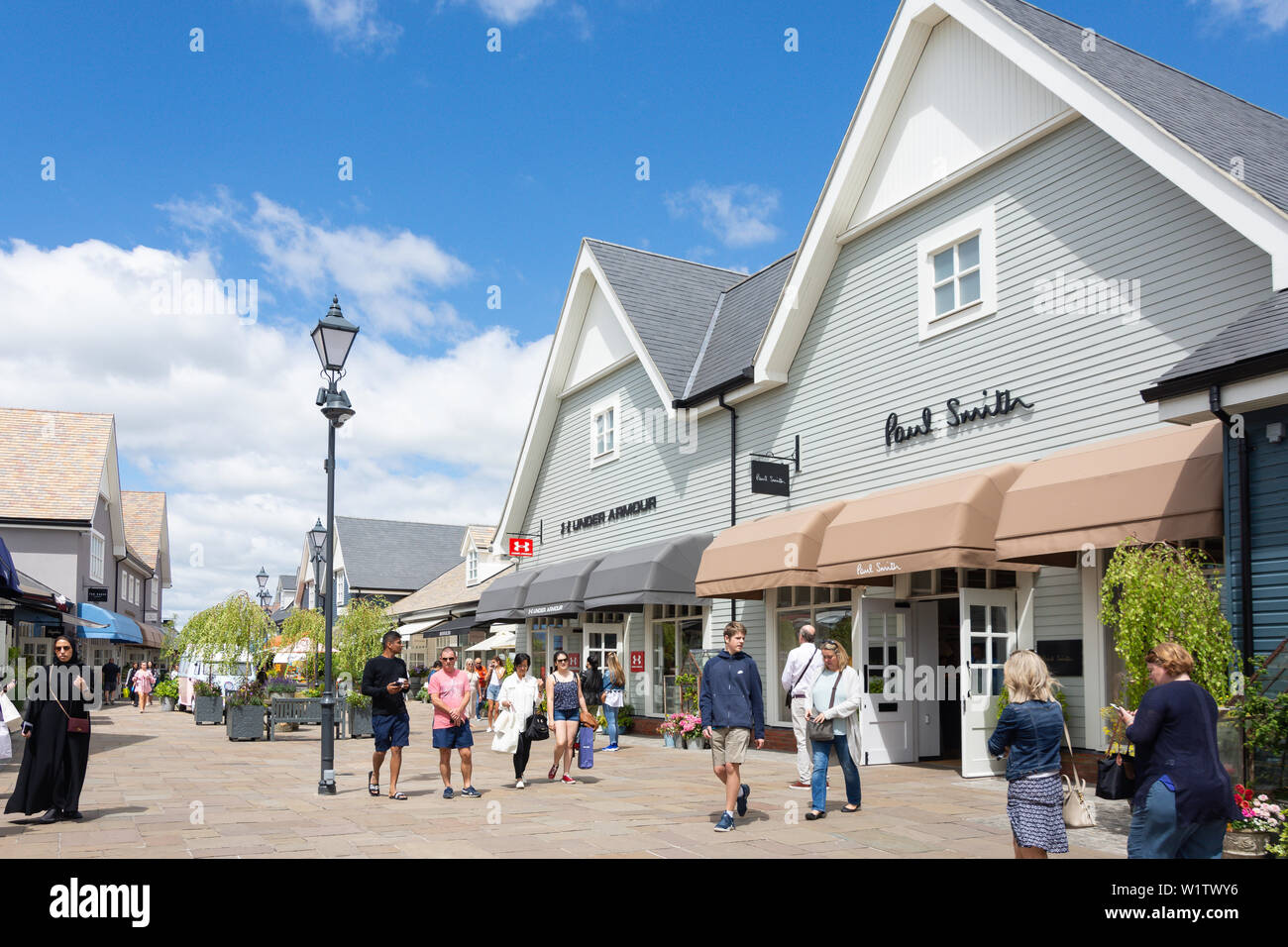 Bicester Village Outlet Shopping Centre, Bicester, Oxfordshire, England, United Kingdom Stock Photo
