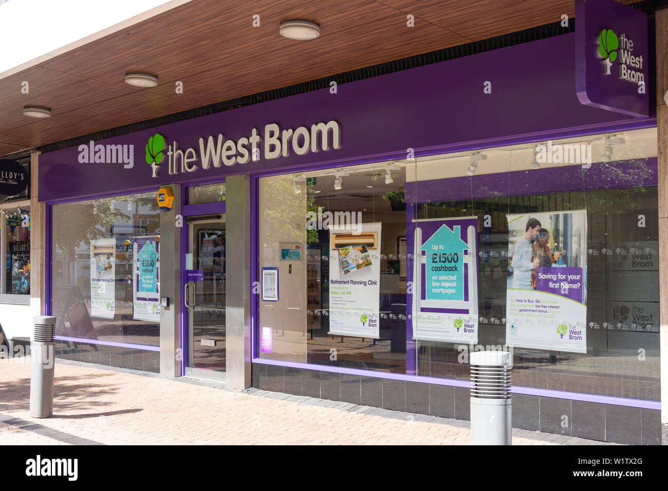 The West Bromwich Building Society, The Parade, Sutton Coldfield, West Midlands, England, United Kingdom Stock Photo