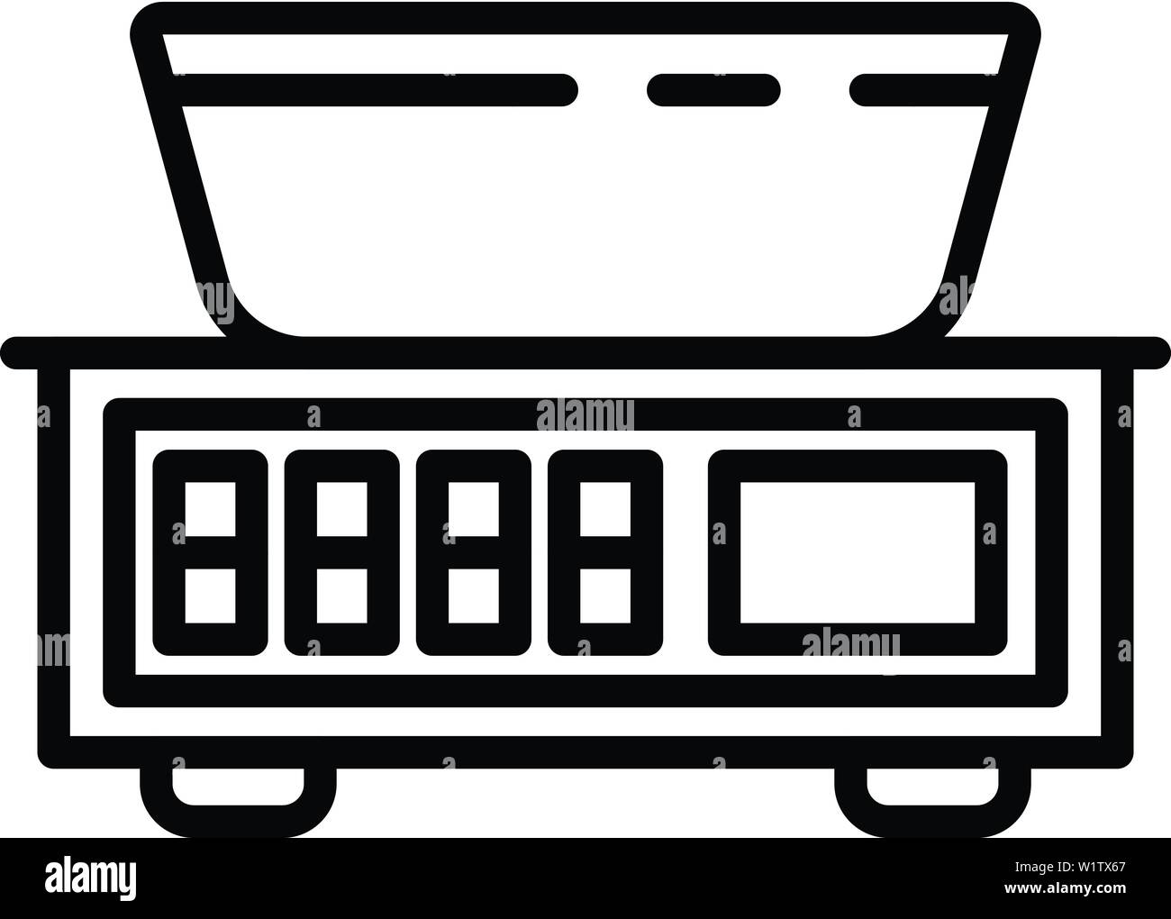 Street market scales icon, outline style Stock Vector Image &amp; Art - Alamy