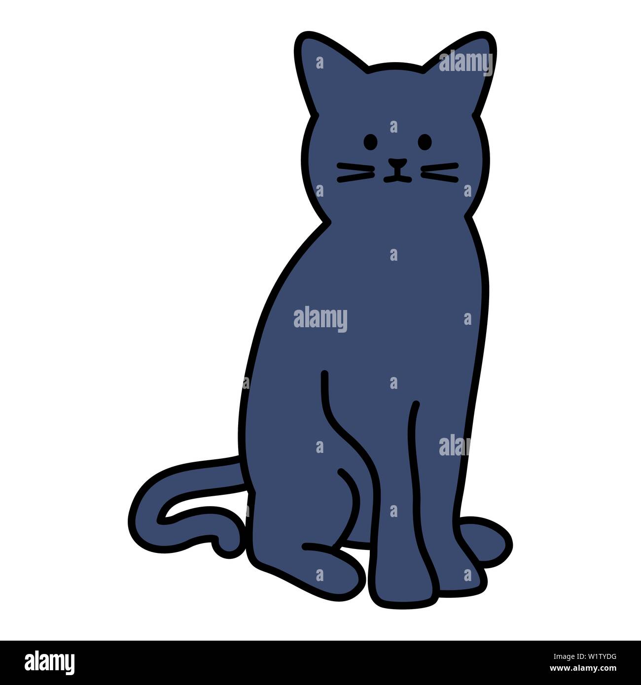 cute cat mascot adorable character vector illustration design Stock ...