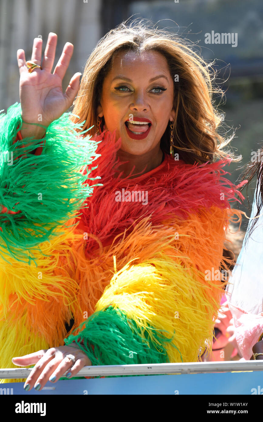 NEW YORK, NY - JUNE 30: Vanessa Williams attends the WorldPride NYC 2019 Pride March on June 30, 2019 in New York City. Stock Photo