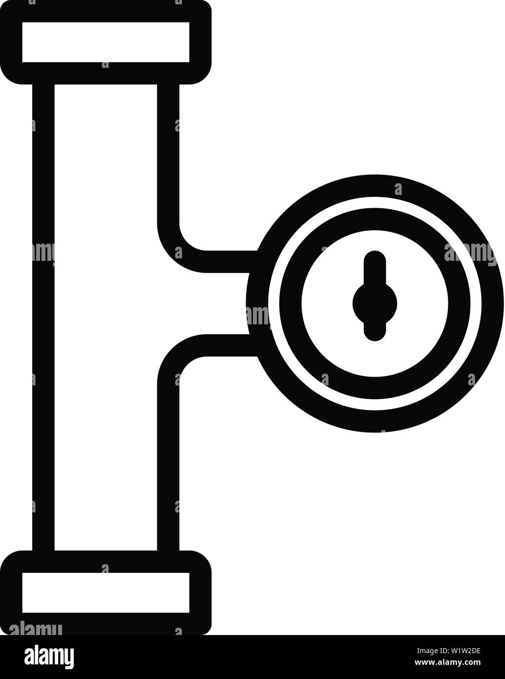 Manometer pipe stage icon, outline style Stock Vector Image & Art - Alamy