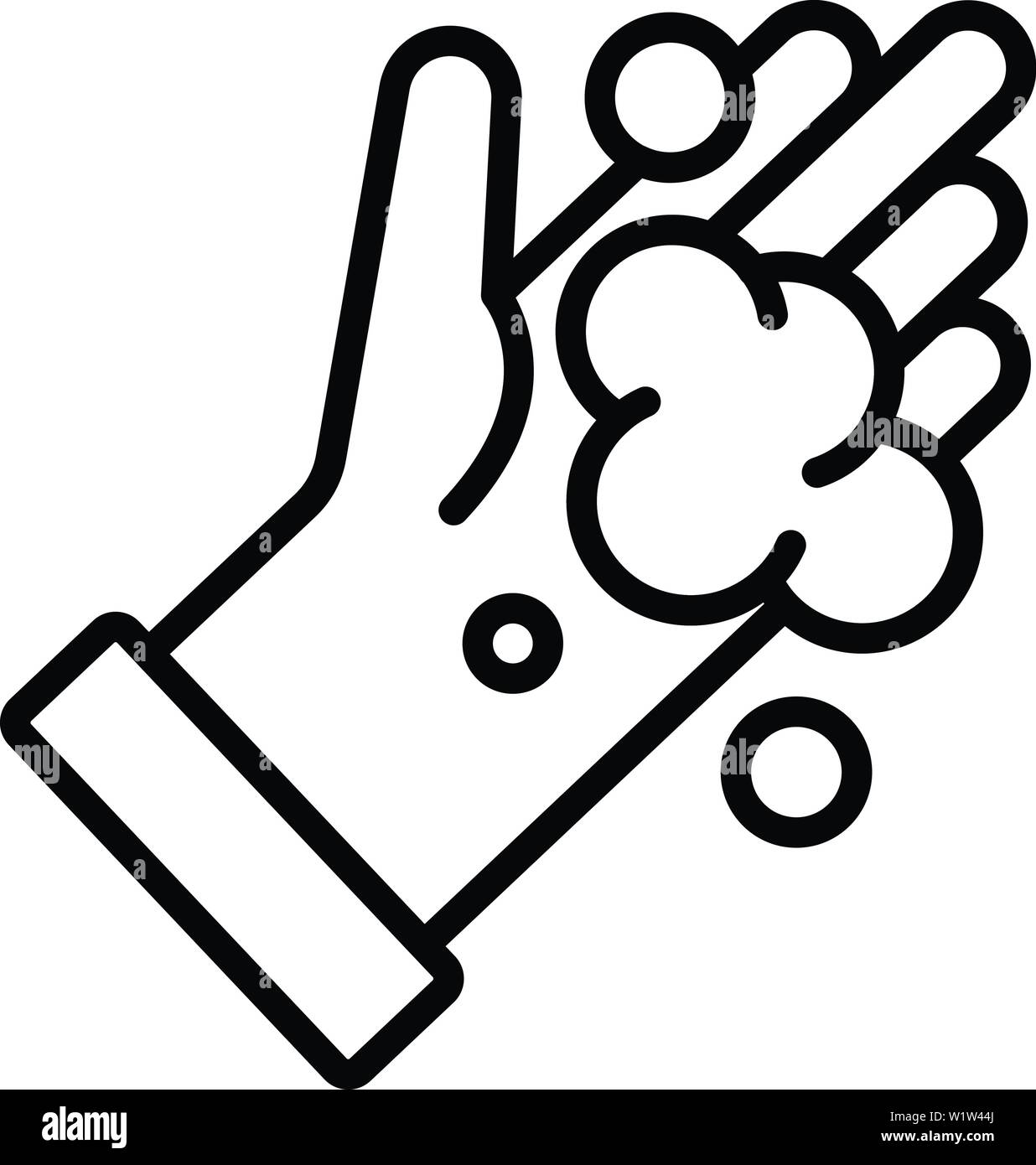 Hand wash protection icon, outline style Stock Vector Image & Art - Alamy