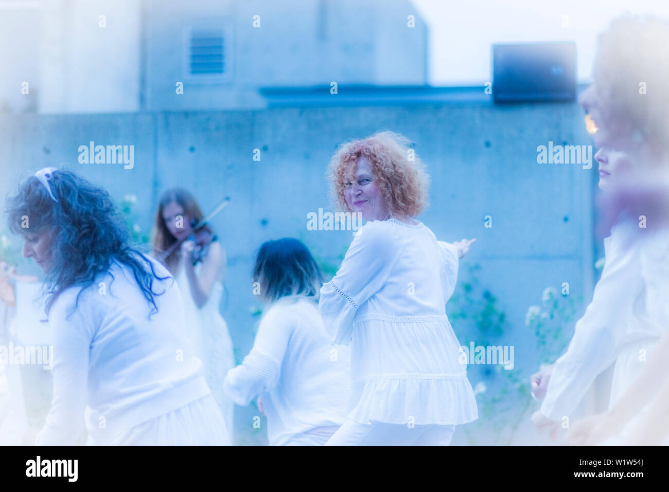 Summer Solstice Celebration at Mountain View Cemetery, Vancouver, British Columbia, Canada, Stock Photo