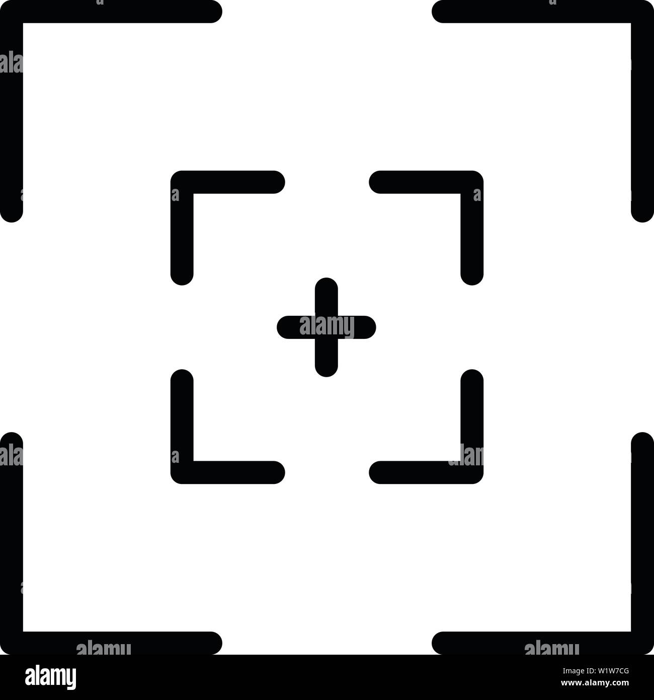 Camera viewfinder icon, outline style Stock Vector Image & Art - Alamy