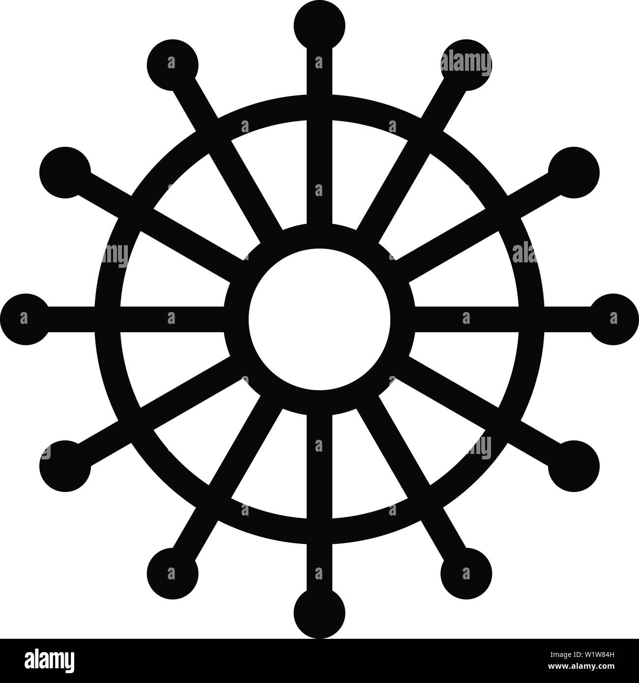 Sewing pinwheel icon, outline style Stock Vector Image & Art Alamy