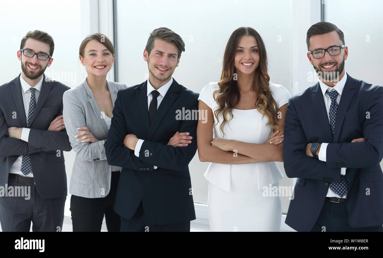 professional business team standing together in the office Stock Photo ...