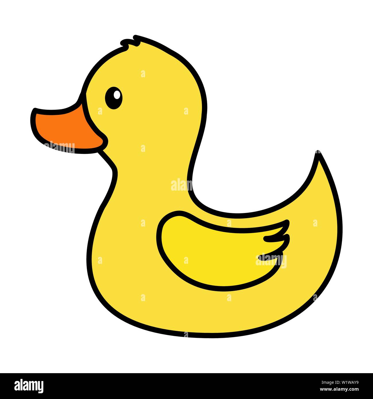 rubber duck toy on white background Stock Vector Image & Art - Alamy