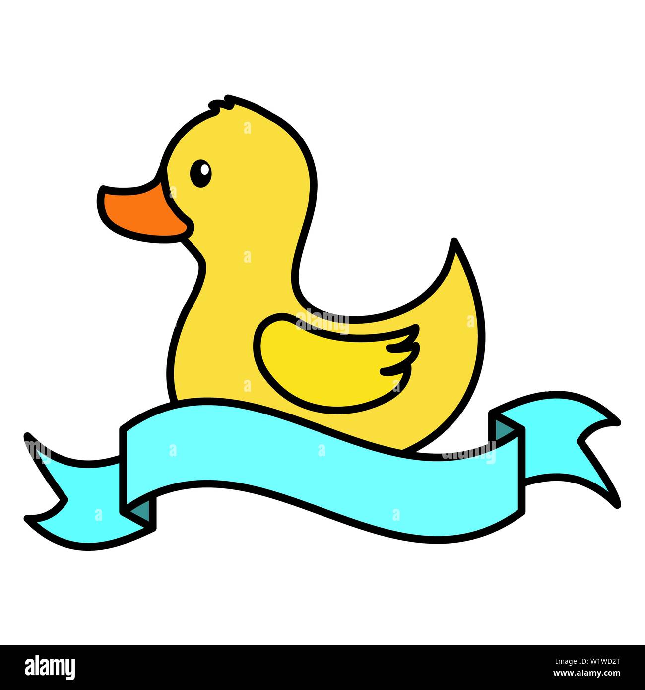Rubber Duck Decoration Baby Shower Card Stock Vector Art