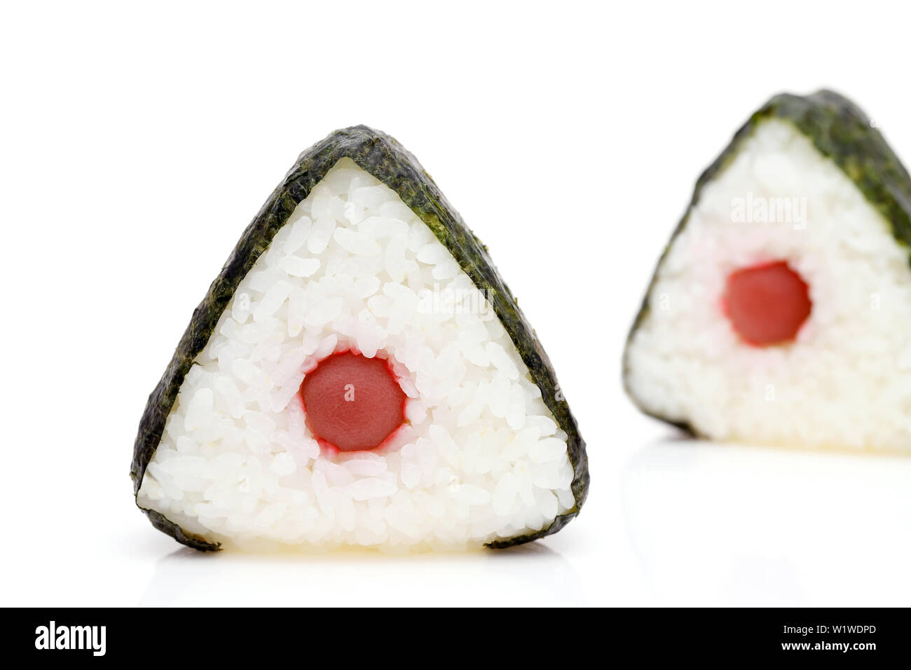 Onigiri, Japanese food, Japanese rice ball, rice triangle with nori and ...