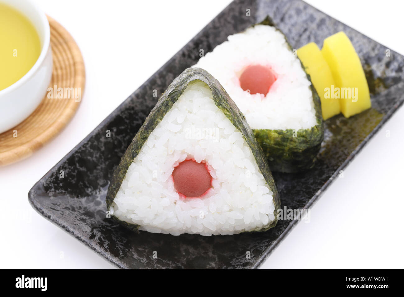 Onigiri, Japanese food, Japanese rice ball, rice triangle with nori and ...