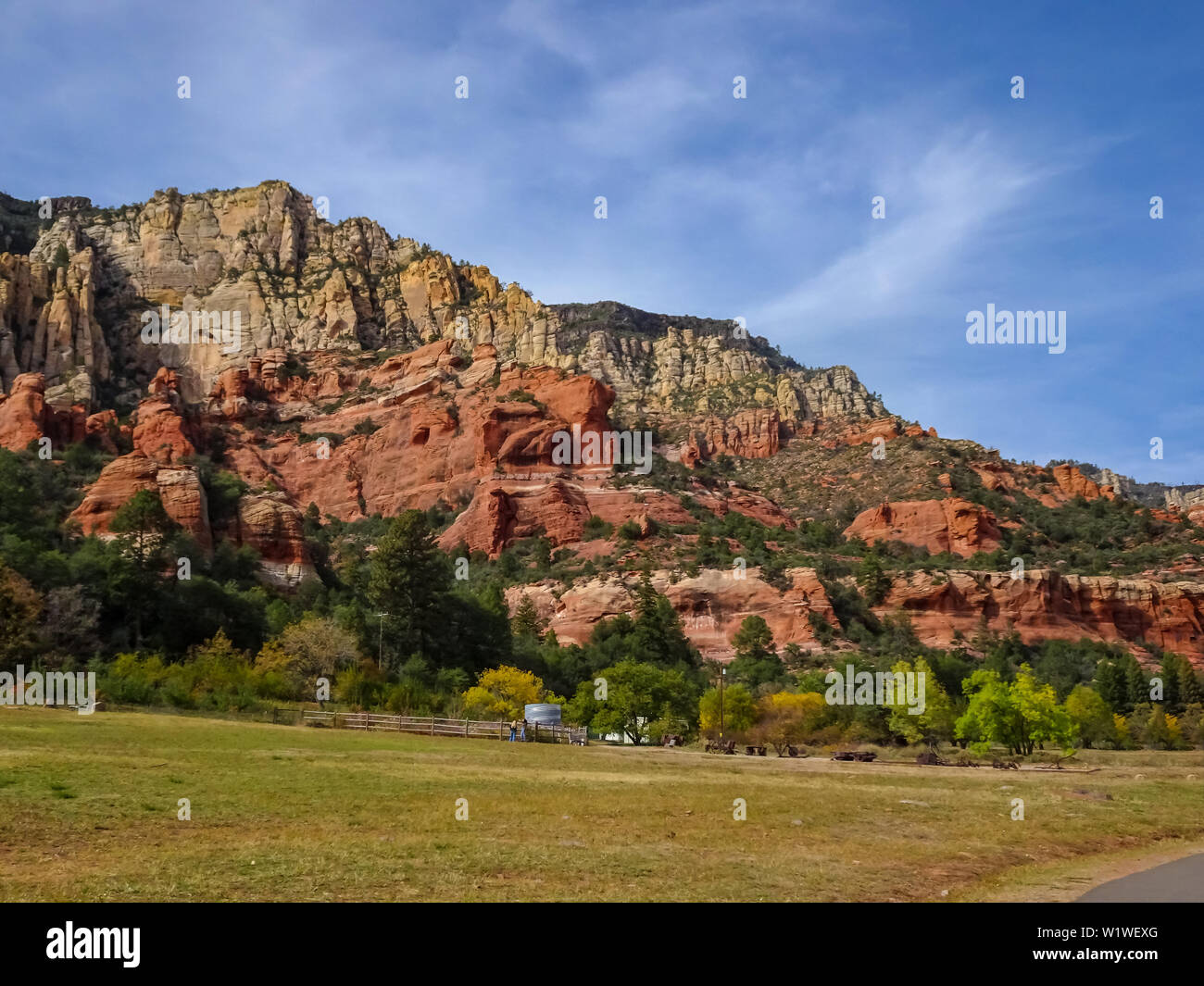 Red Rocks Mountians Red Rock Mountains in Slide Rock State Park outside Sedona Arizona ...