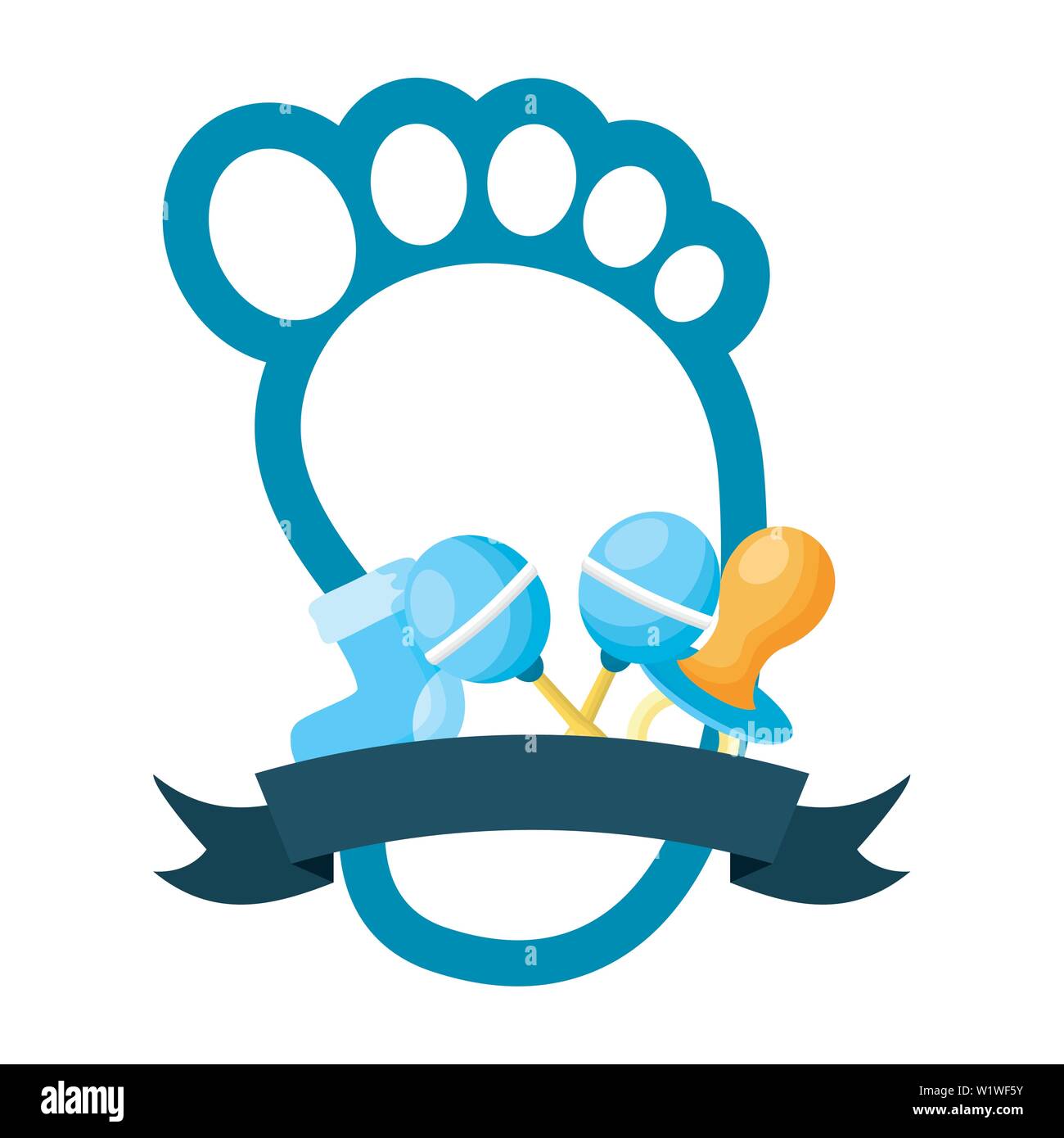 boy decoration baby shower card Stock Vector Image & Art - Alamy