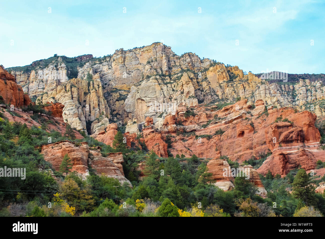 Red Rocks Mountians Red Rock Mountains in Slide Rock State Park outside Sedona Arizona ...