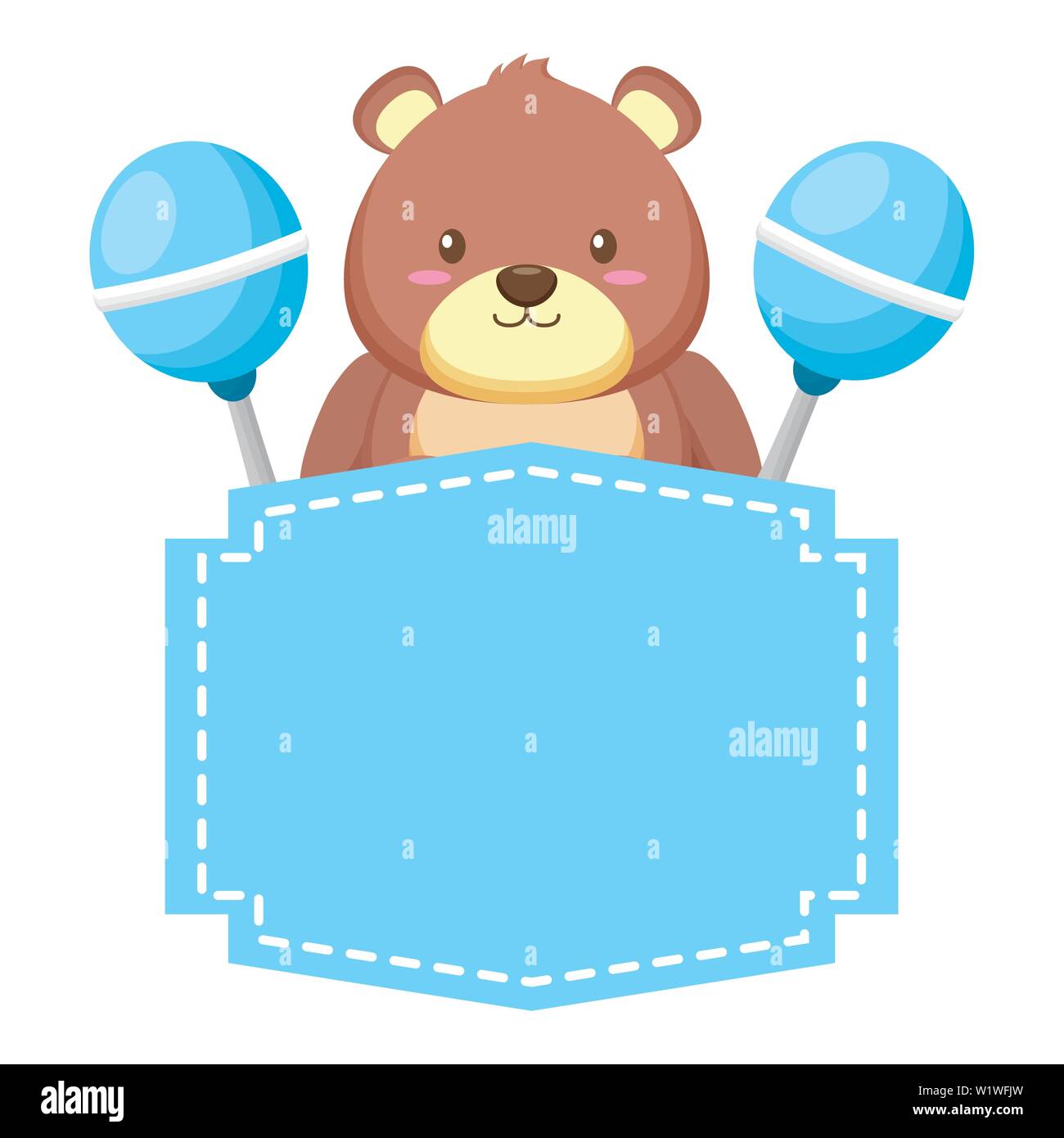 decoration baby shower card Stock Vector Image & Art - Alamy