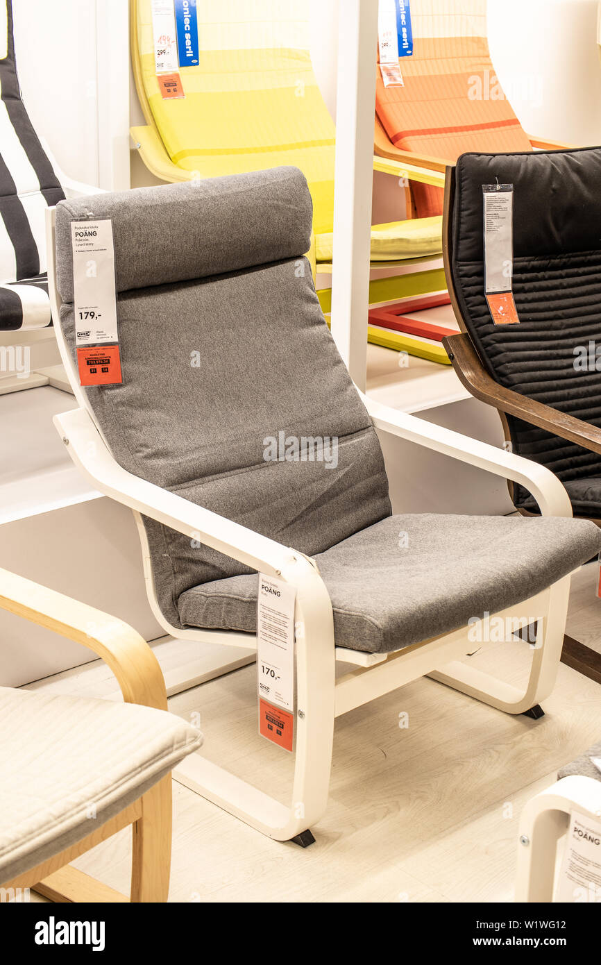 Lodz Poland Jan 2019 Exhibition Interior Ikea Store Modern