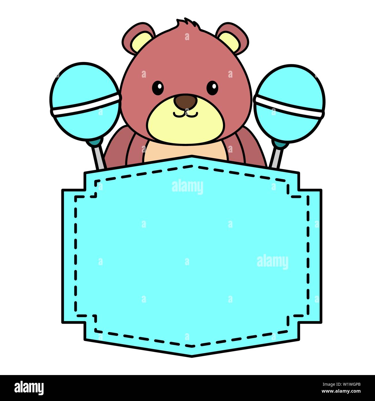 decoration baby shower card Stock Vector Image & Art - Alamy