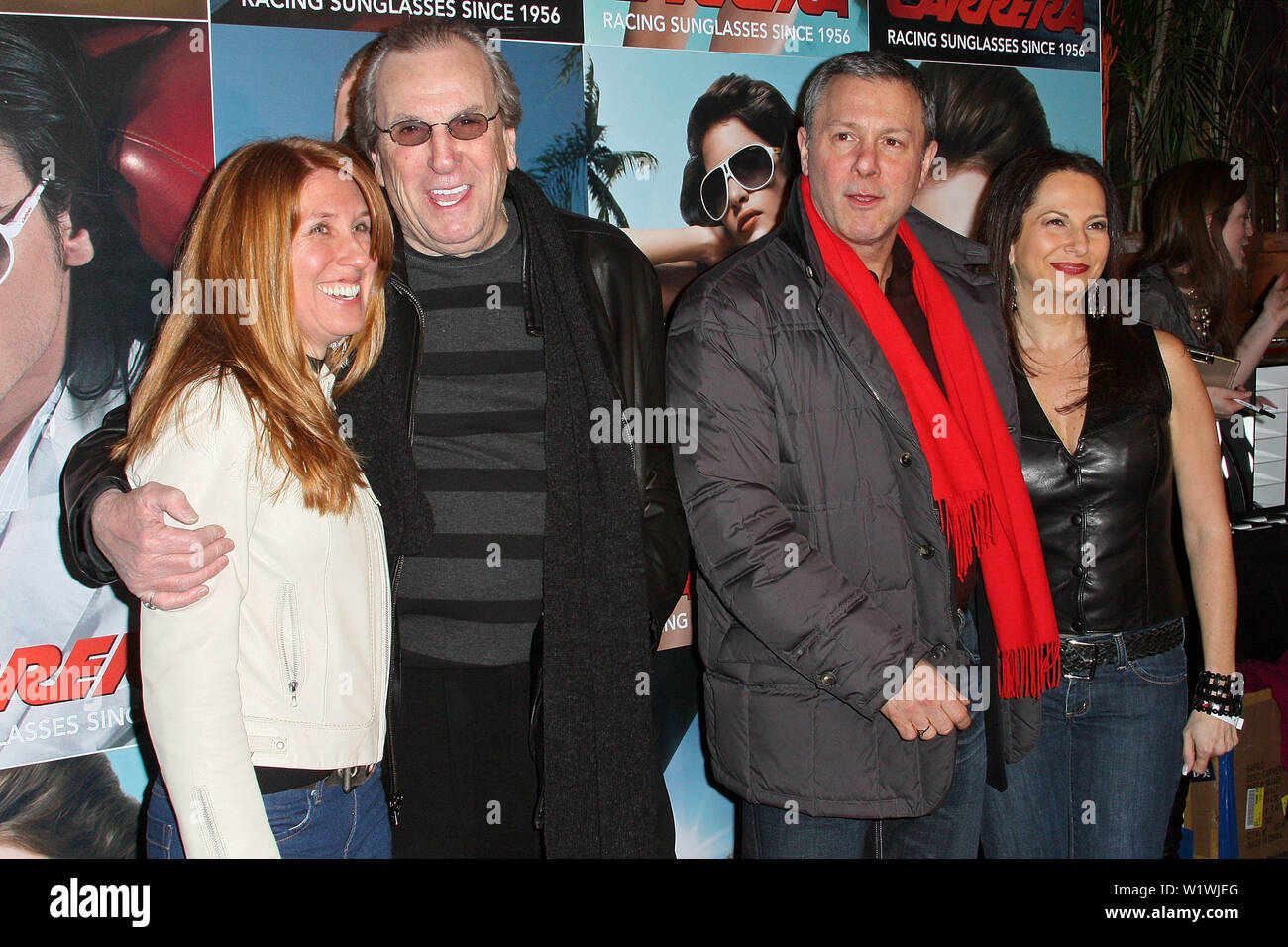 New York, USA. 13 March, 2009. Candace Keough, Actor, Danny Aiello, Mark Ugenti, Eden Wexler at the launch of Carrera Vintage Sunglasses at Angel Orensanz Foundation. Credit: Steve Mack/Alamy Stock Photo