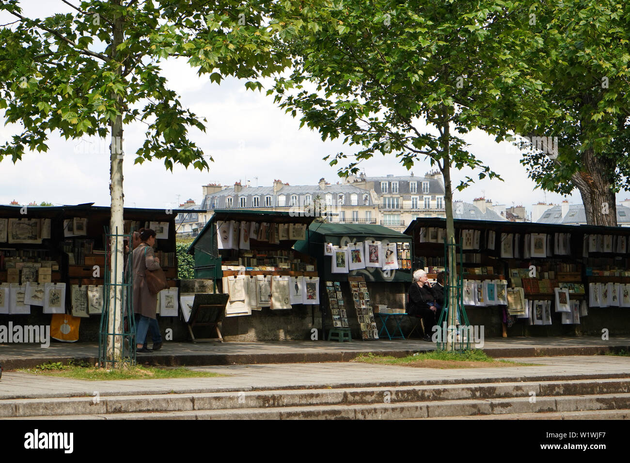 Paris Book Vendors 6 Stock Photo