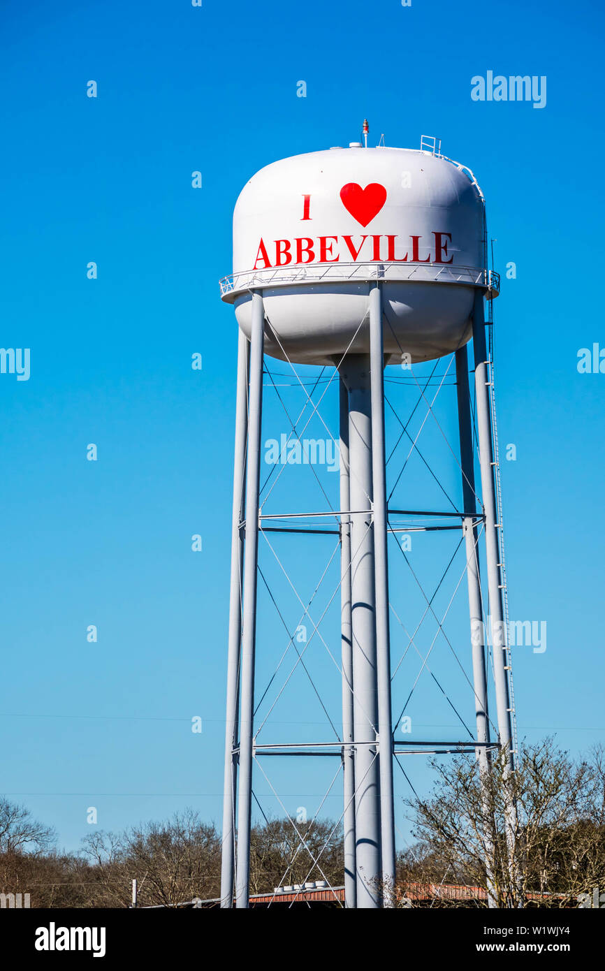 Abbeville, LA, USA Jan 22, 2017 A sign at the entry point
