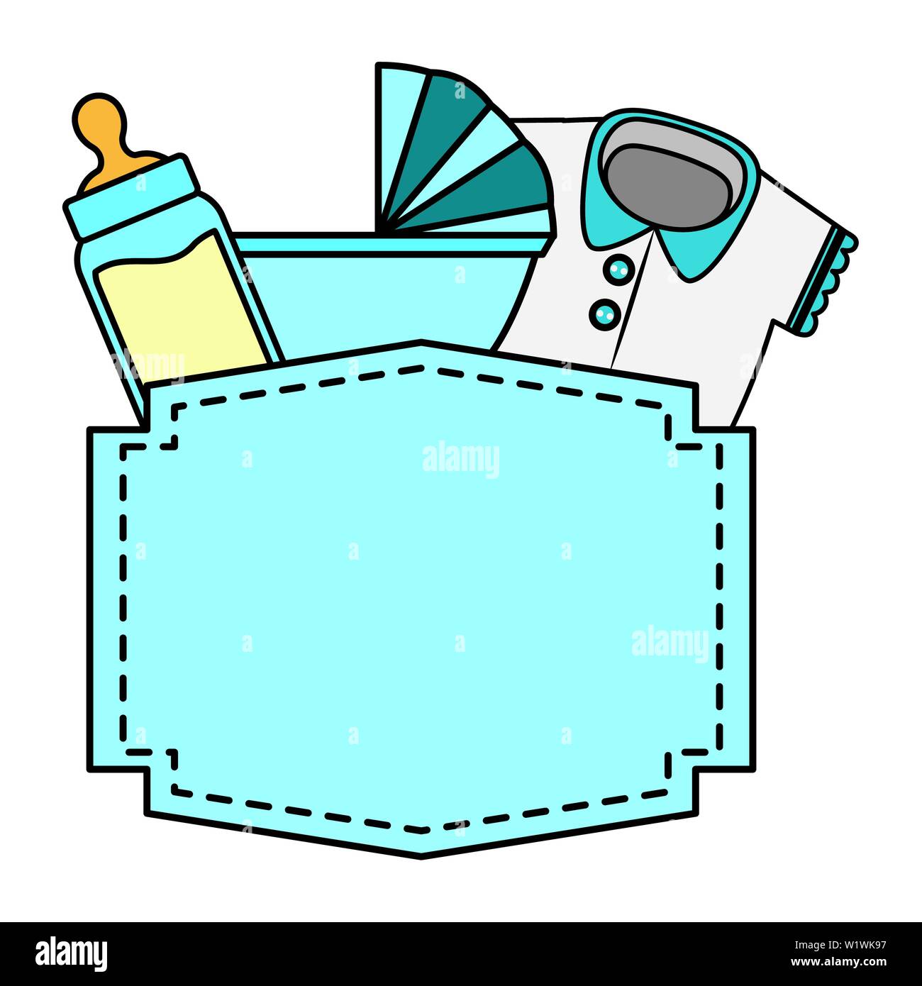decoration baby shower card Stock Vector Image & Art - Alamy