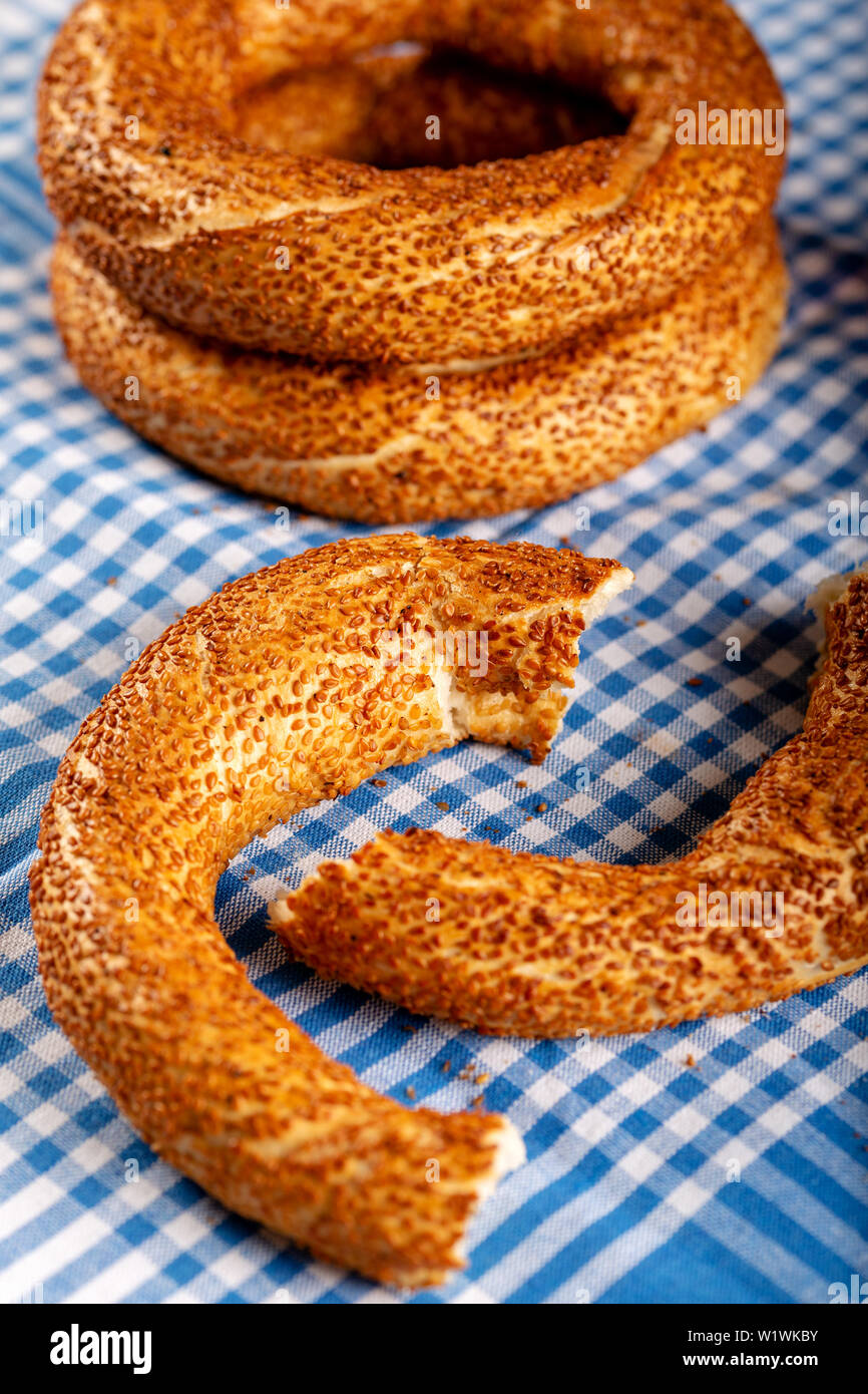 Simit gevrek turkish bagel hi-res stock photography and images - Alamy