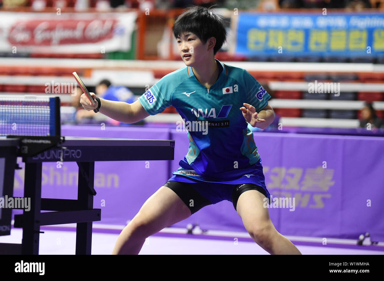Busan, South Korea. 3rd July, 2019. Miyuu Kihara (JPN) Table Tennis