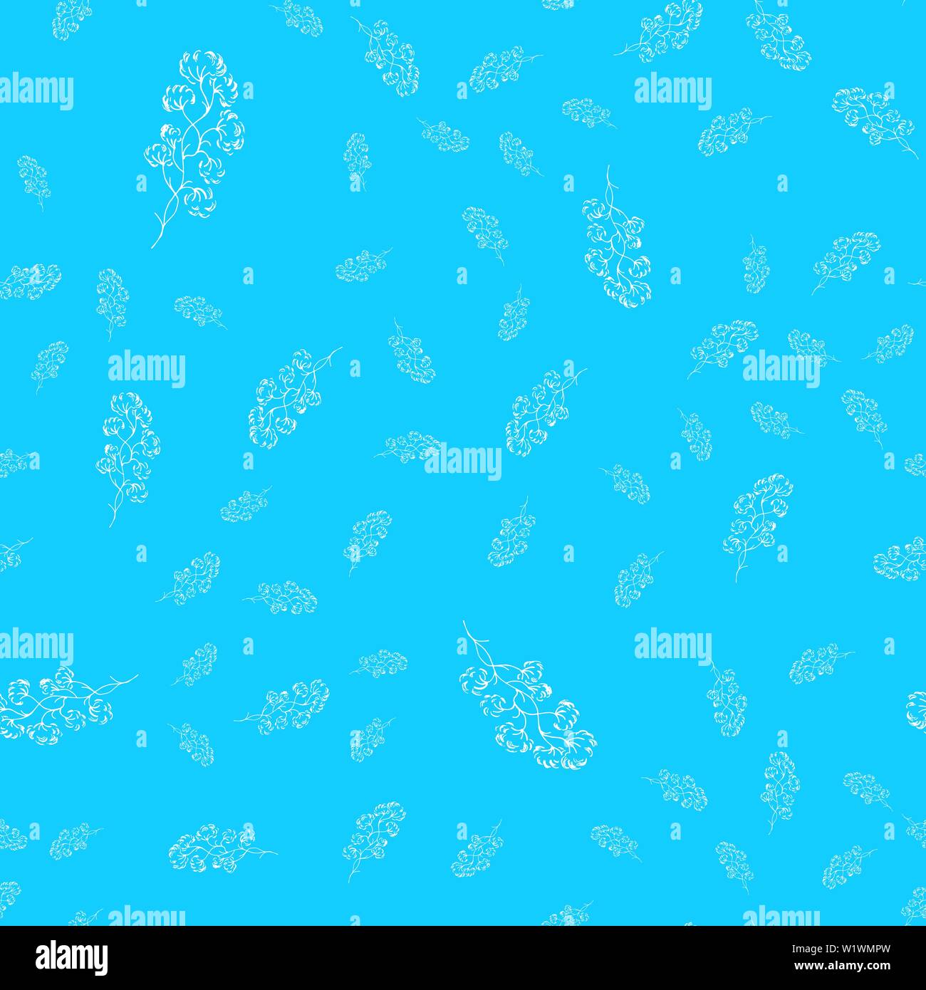 Vintage cotton seamless vector drawn, great design for any purposes ...