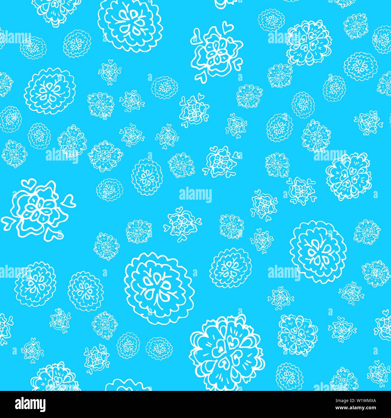 images Simple Blue Flower Simple Blue Background Design https www alamy com outline doodle seamless flowers in line art style on blue background outline floral seamless pattern cute simple design hand drawn style pattern v image259335394 html