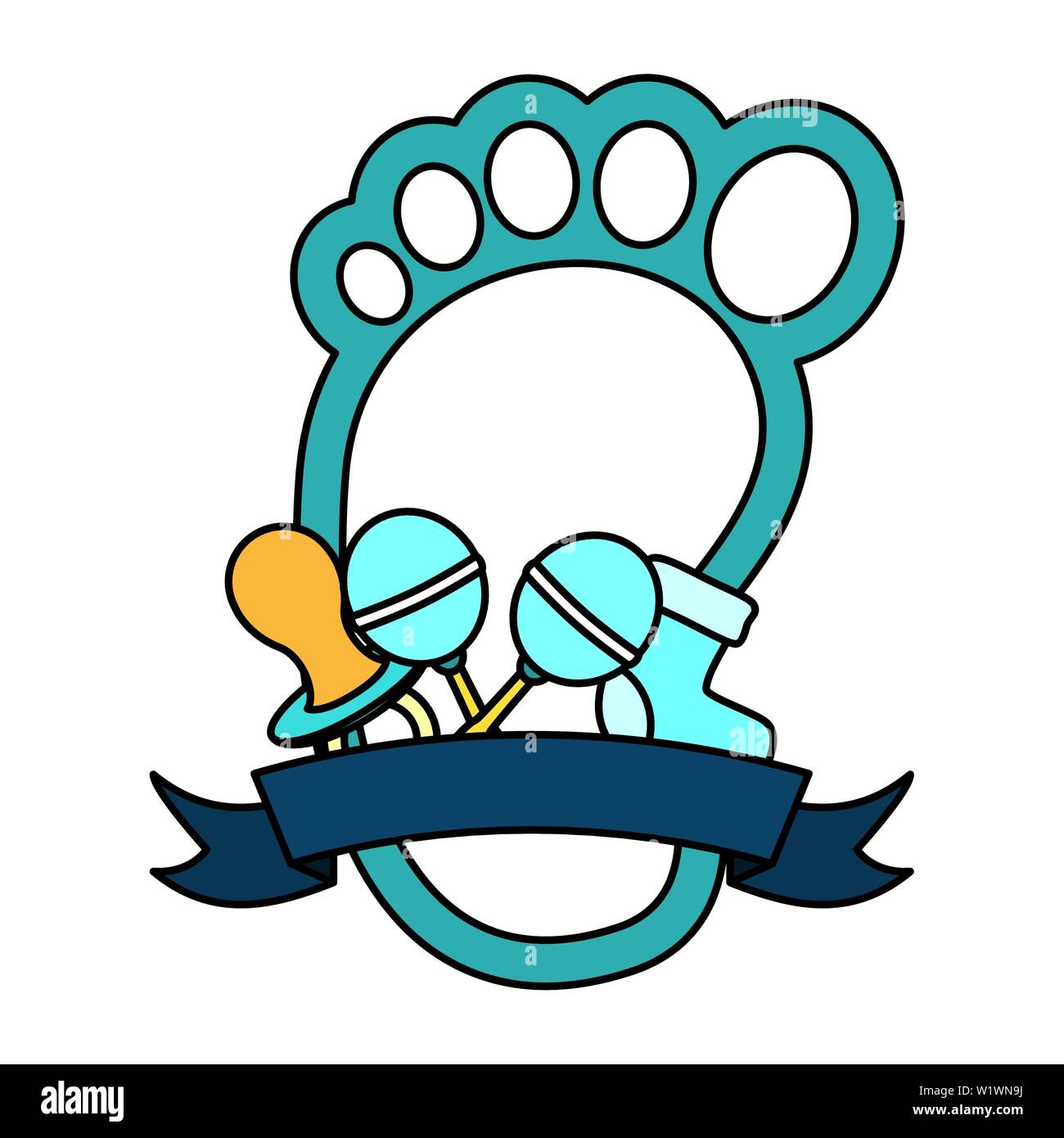boy decoration baby shower card Stock Vector Image & Art - Alamy