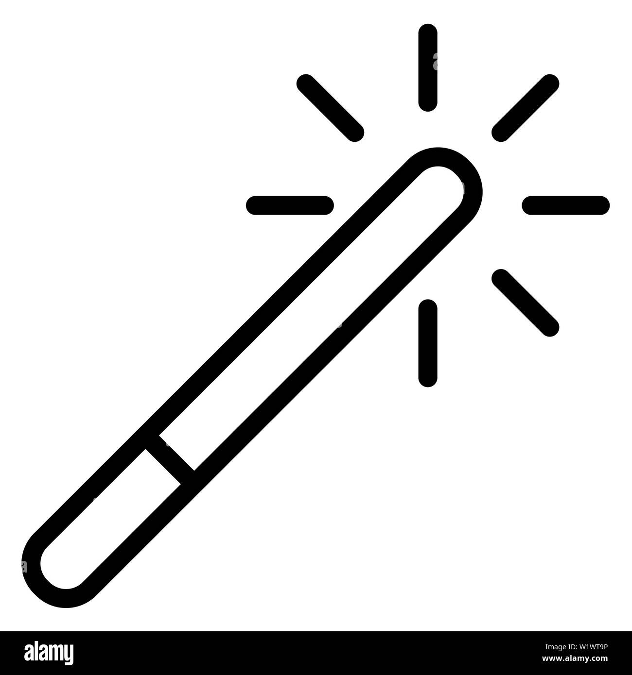 Wand Icon, Vector Illustration,User Interface Outline Stock Photo