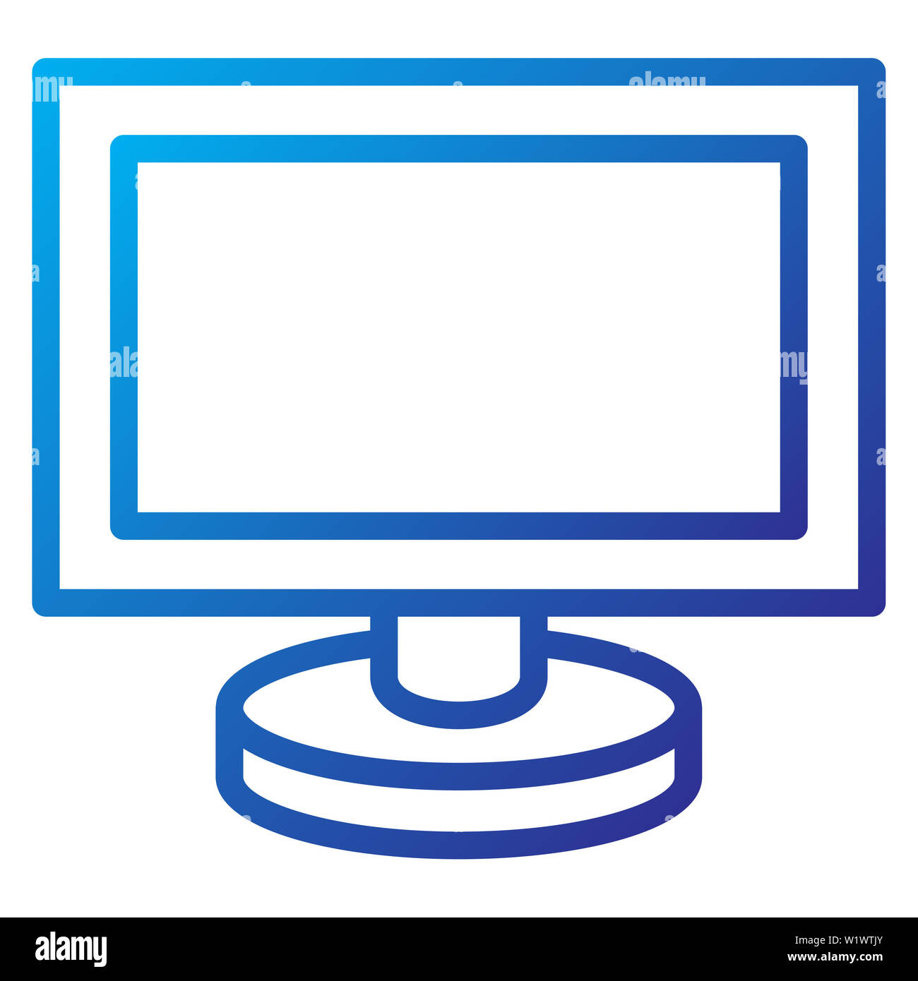 Desktop Computer Icon In Color Drawing. Electronic Office Monitor Royalty  Free SVG, Cliparts, Vectors, and Stock Illustration. Image 149538629.