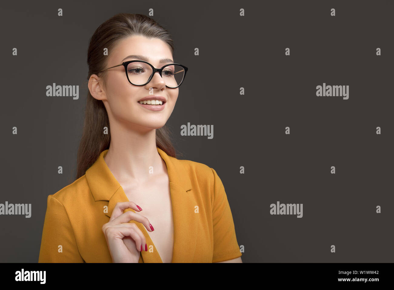 Pretty smile hi-res stock photography and images - Alamy