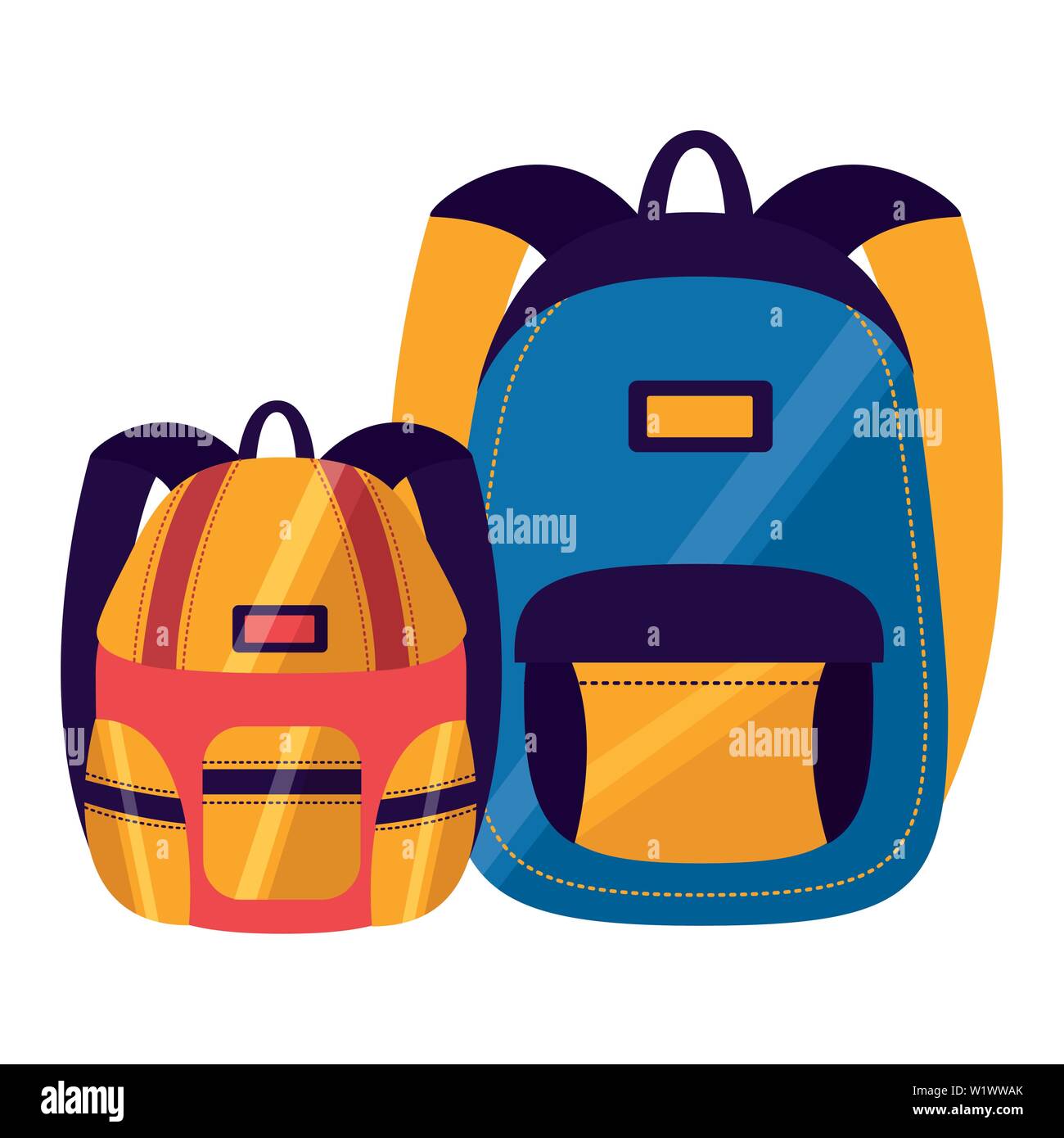back to school flat design Stock Vector Image & Art - Alamy