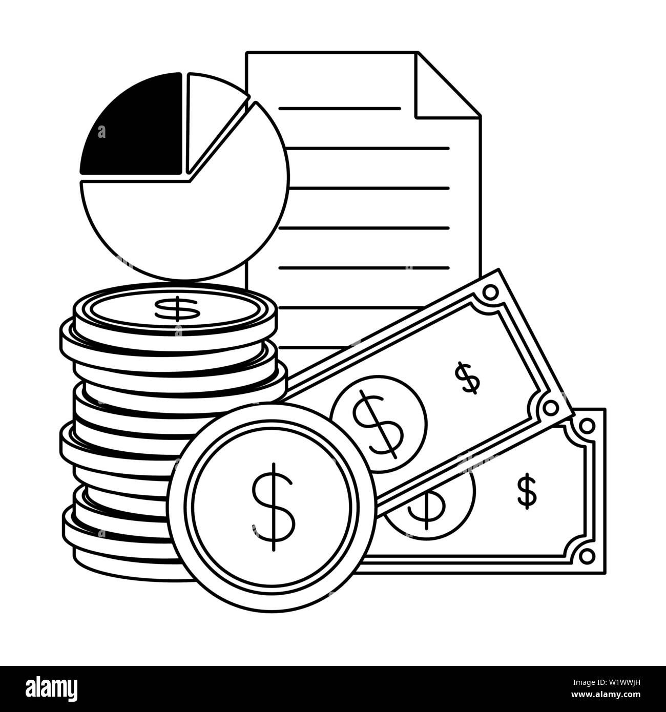 Note Business Money business money banknote coins chart report Stock Vector Image & Art - Alamy