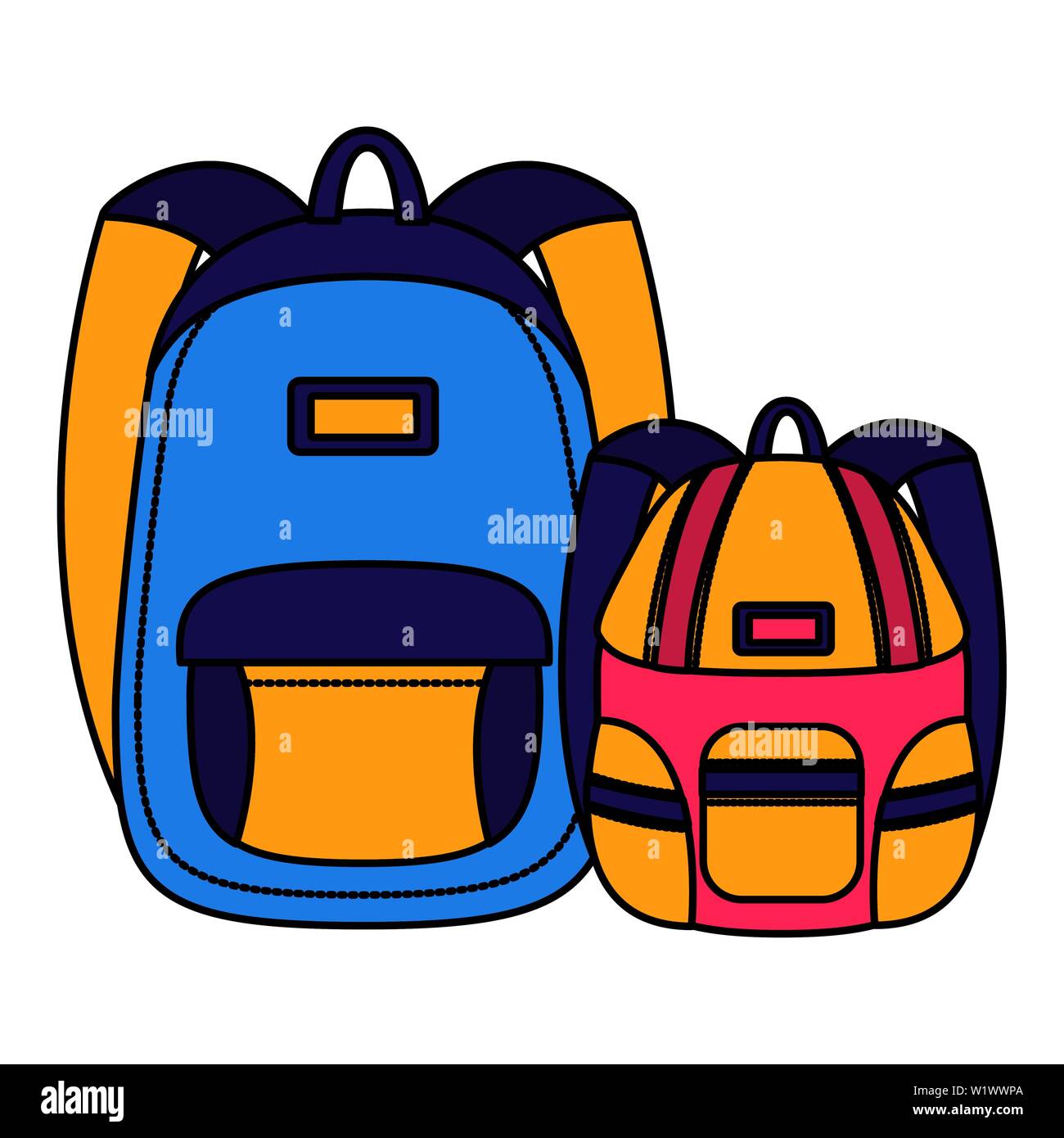 back to school flat design Stock Vector Image & Art - Alamy