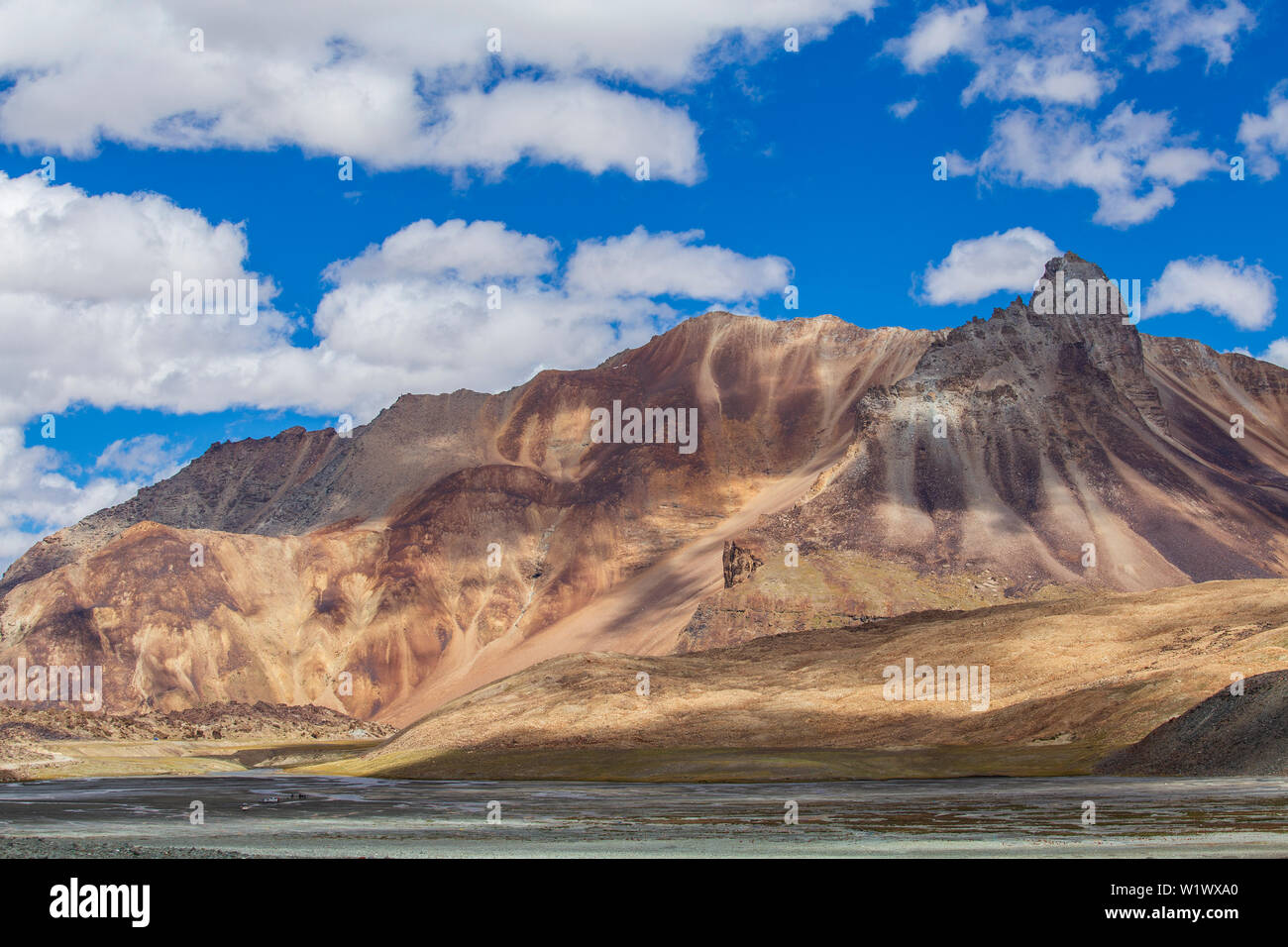 Himalayan Mountain Landscape Along Leh To Manali Highway In - 