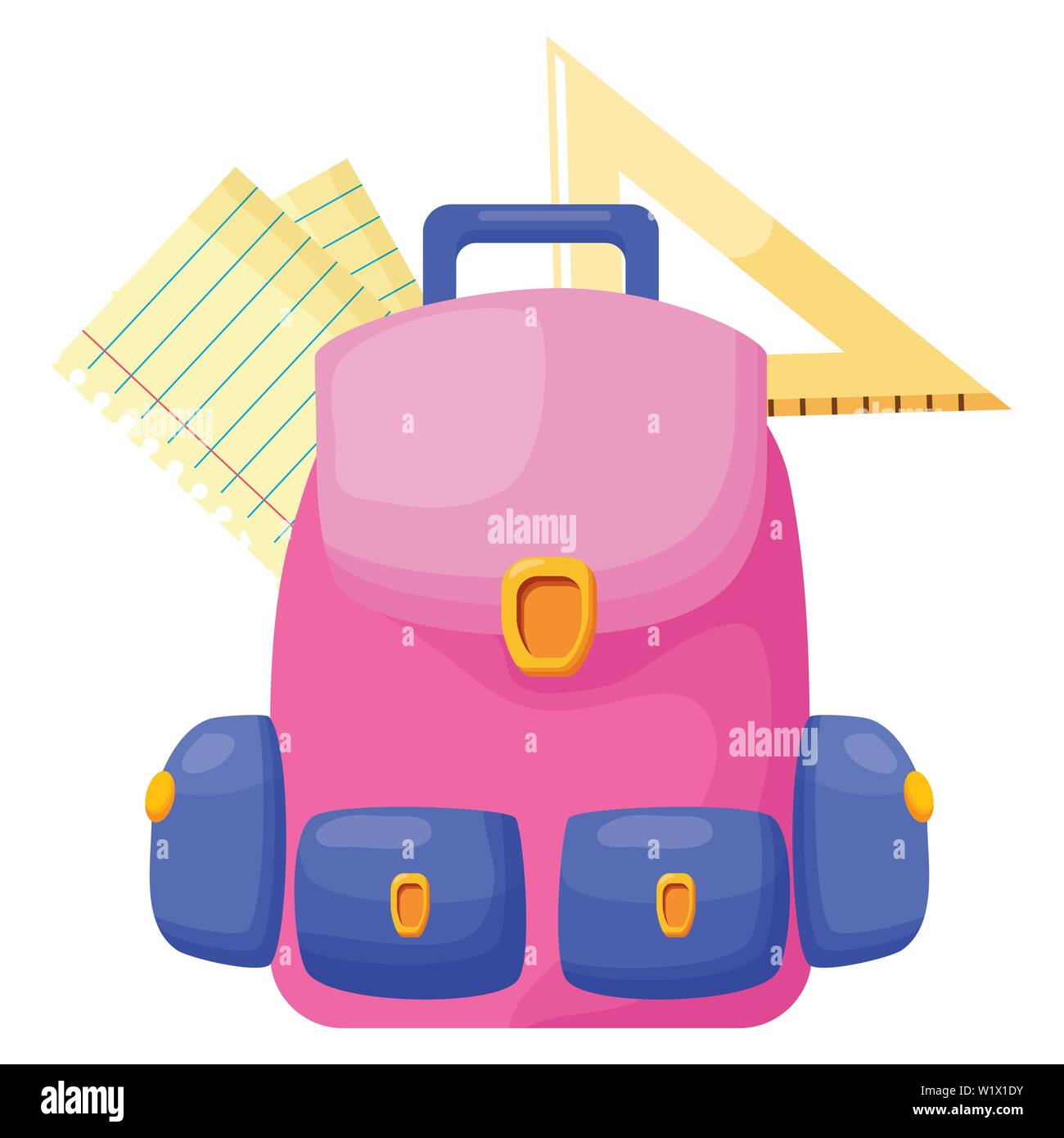 back to school flat design Stock Vector Image & Art - Alamy