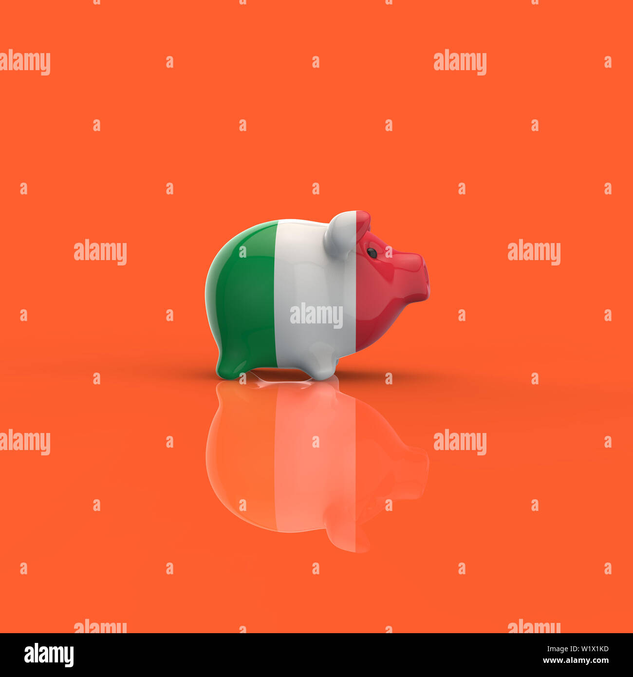 Piggy bank - 3D Illustration Stock Photo - Alamy