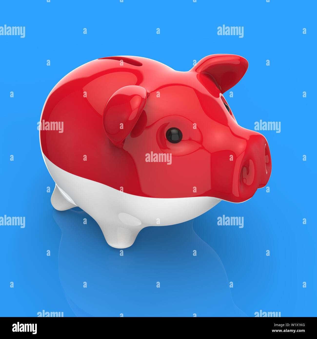 Piggy bank - 3D Illustration Stock Photo - Alamy