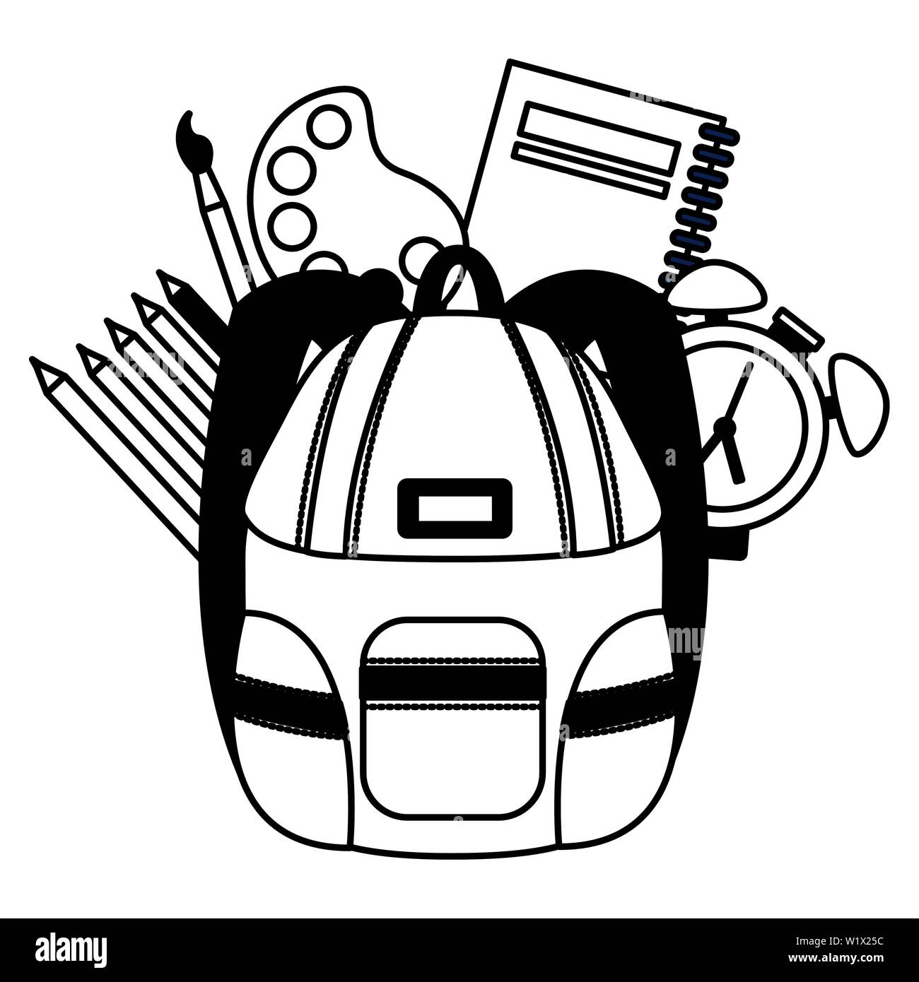 back to school flat design Stock Vector Image & Art - Alamy