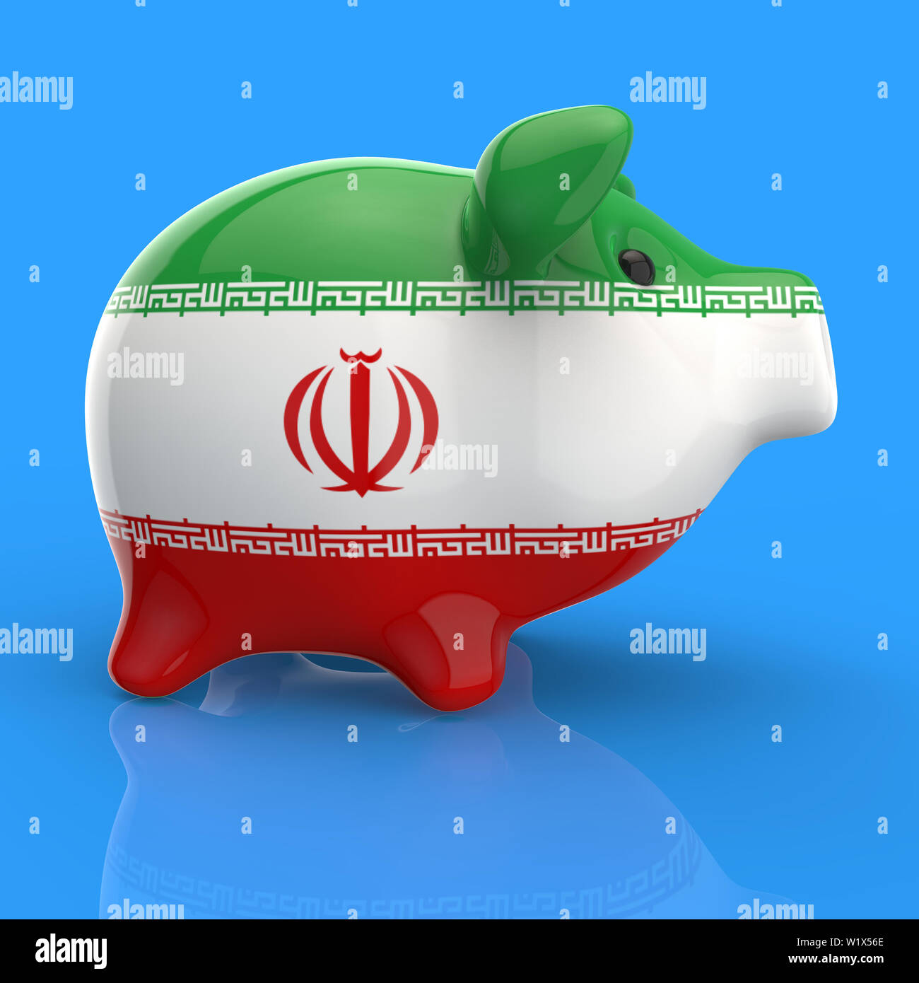 Piggy bank - 3D Illustration Stock Photo - Alamy