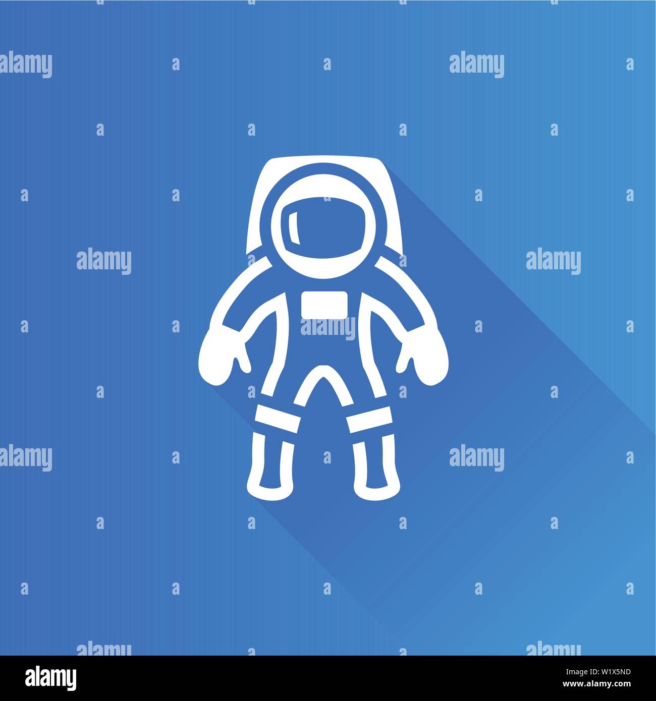 Astronaut icon in Metro user interface color style. Space protective gear Stock Vector