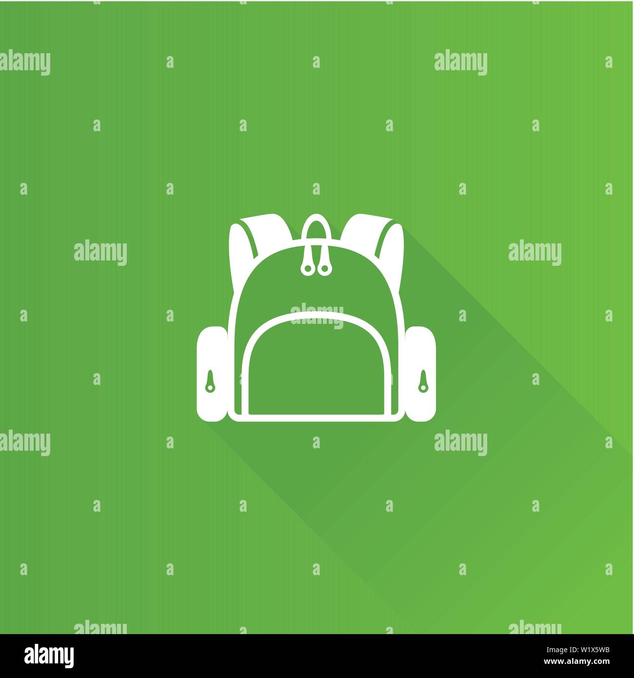 School bag icon in Metro user interface color style. Backpack luggage ...