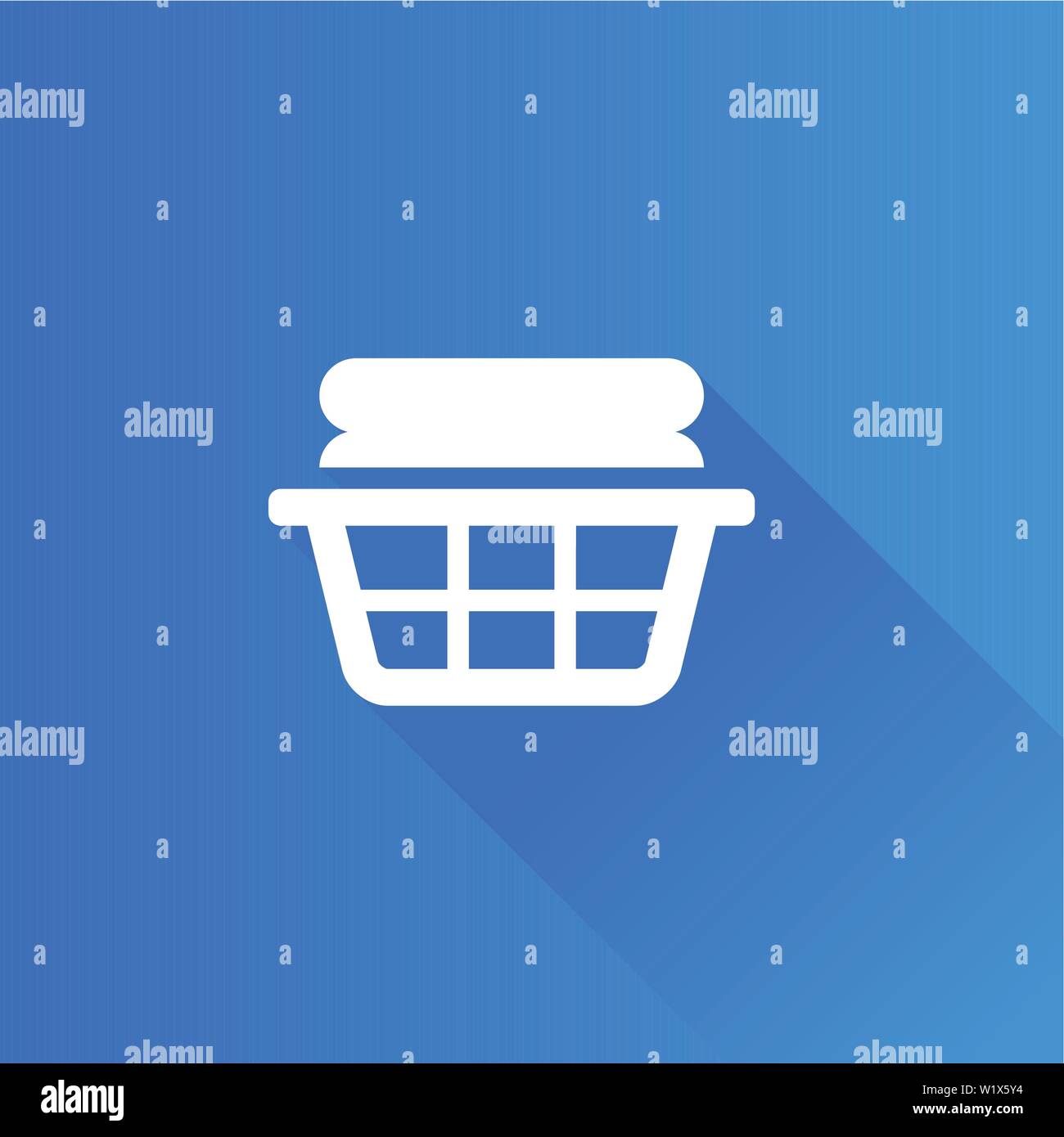 Clothes Basket Icon In Metro User Interface Color Style Laundry