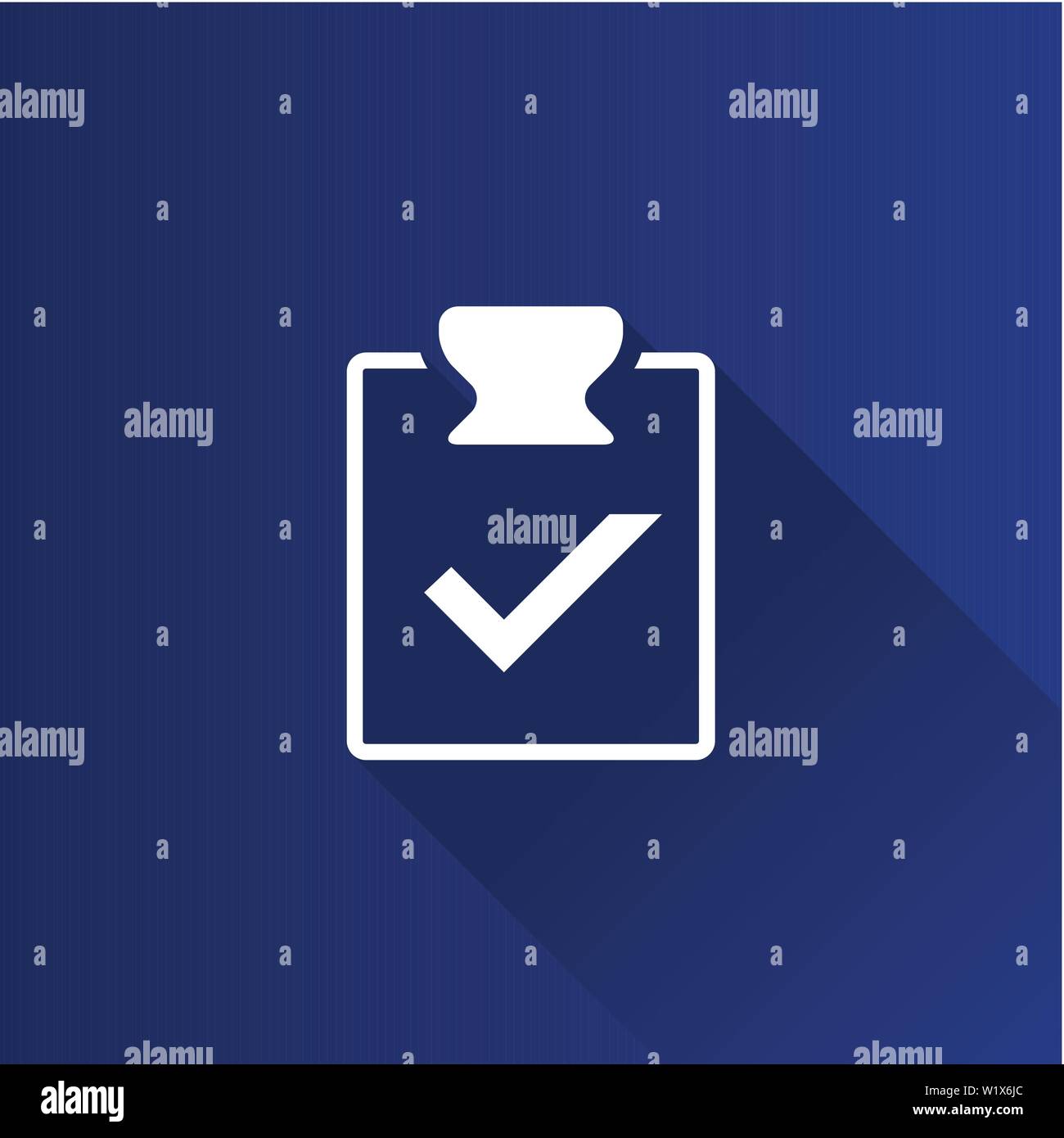 Checklist icon in Metro user interface color style. Office report ...