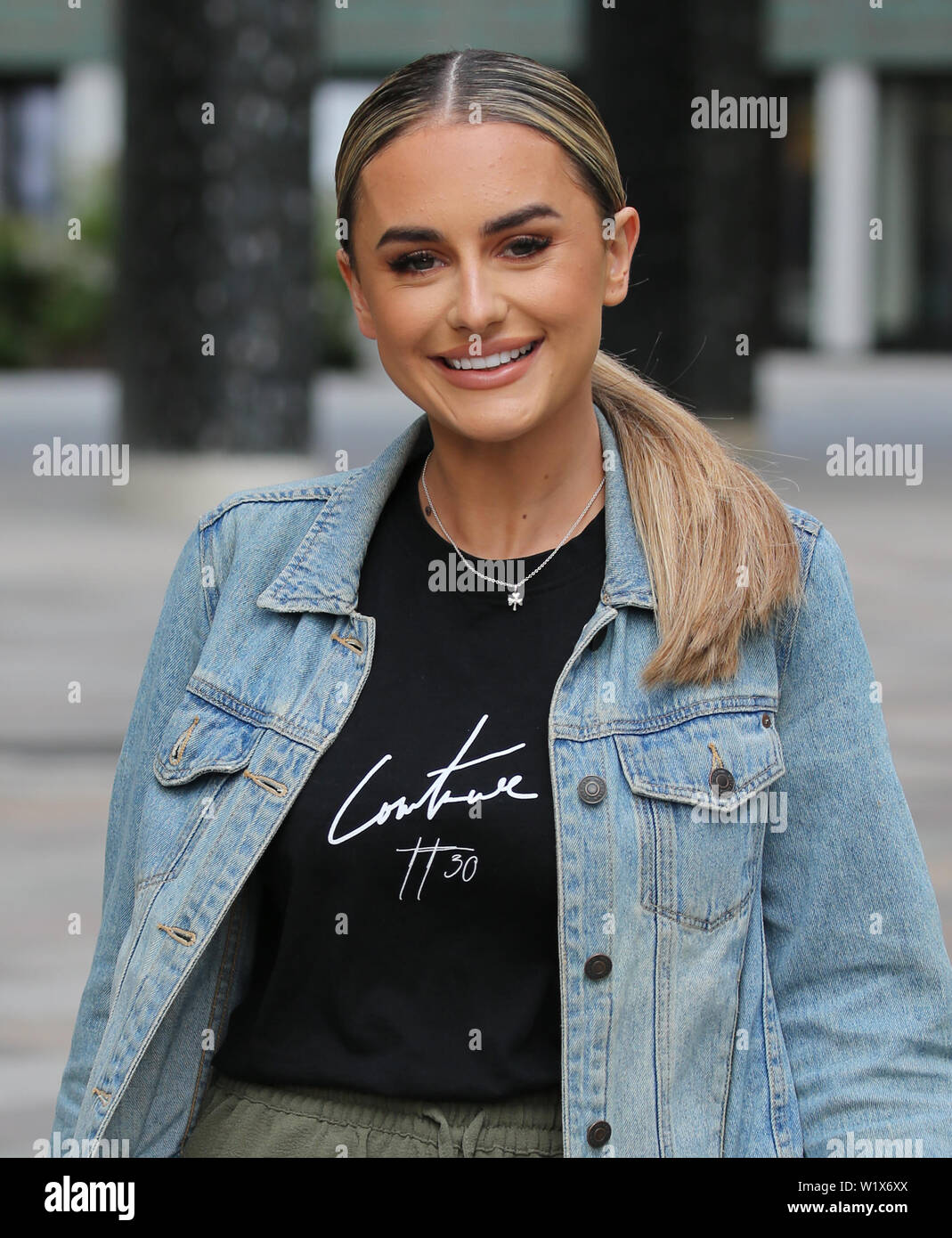 Amber Davies outside ITV Studios Featuring: Amber Davies Where: London