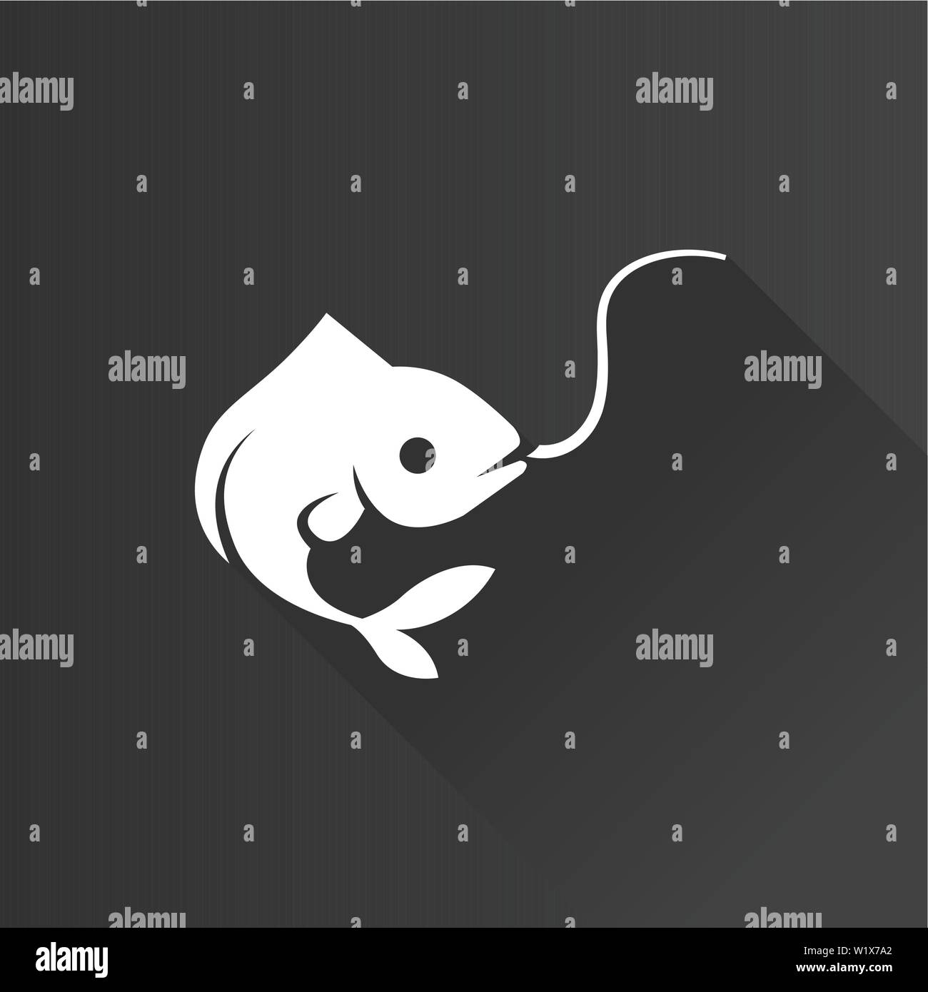 Hooked fish Black and White Stock Photos & Images - Alamy