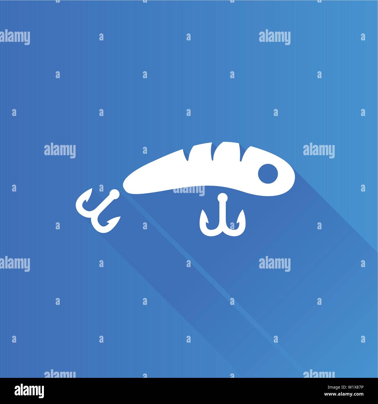 Fishing lure icon in Metro user interface color style. Sport water attracts Stock Vector